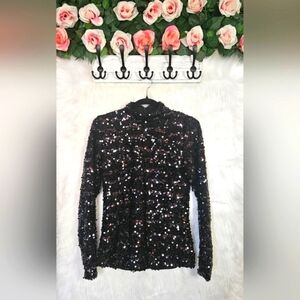 H&M Holday Sparkle Longsleeved Sequined Top